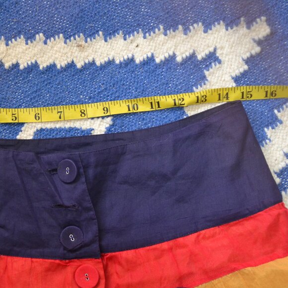 NWT Anthropologie Edme & Esyllte Button Front Striped Skirt 100% Cotton 4 - Picture 9 of 10
